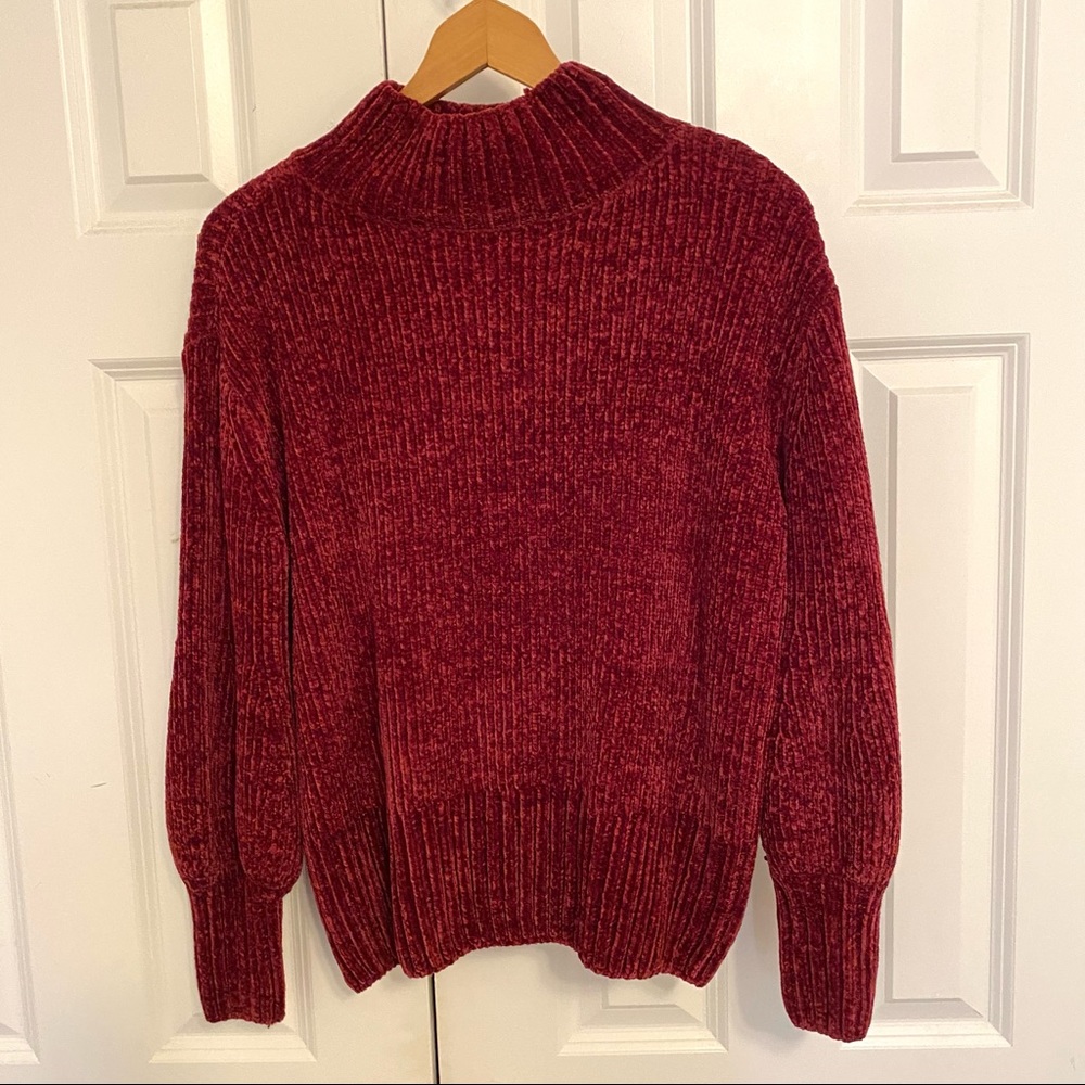 Cynthia Rowley Mock Neck Chenille Sweater - Picture 4 of 7